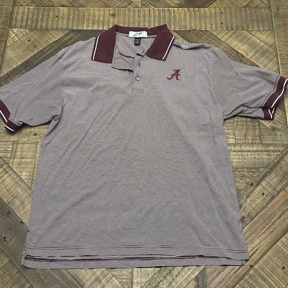 Classic University of Alabama Striped Polo Shirt